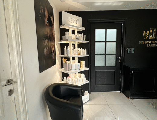 Corner Retail Space for Rent in High-Traffic Beauty Salon